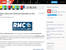 Tablet Screenshot of blog.playtv.fr